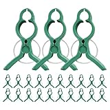 Gadpiparty 60 Stück Pflanzenclips aus Kunststoff Robuste Pflanzenstützklemmen für Tomaten und Kletterpflanzen Wiederverwendbare Gartenbefestigung für Gesunden Pflanzenwuchs