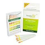 SimplexHealth pH Teststreifen (100 Stück) Urin und Speichel. Checken Sie Ihren Säure-Basen-Haushalt über den Speichel oder den Urin