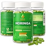 Gene & Good® Moringa Oleifera – 120 Vegane Kapseln – 1500 mg pro Portion – Premium Moringa Blätterpulver aus Indien – Natürliches Nahrungsergänzungsmittel, Ohne Zusatzstoffe