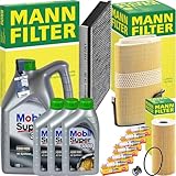 Mann + MOBIL 5W-40 Öl passend für 2.7-3.4 S BOXSTER + CAYMAN 987