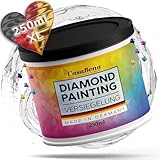 Diamond Painting Versiegelung 250ml - Zubehör - Diamant - für Glitzereffekt und Schutz - Made in Germany, Durchsichtig