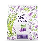 Veganes Proteinpulver | Blaubeere | 600g Eiweißpulver | Premiumqualität Protein | Made in Germany | Alpha Foods