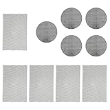 Supvox 50 Stück Flower Pot mesh pad pflanztopf drainagegitter pflanzenuntersetzer Drainage mesh pad Flower Pot Hole drainagegitter für pflanzkübel Black