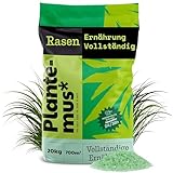 PLANTEMUS Rasendünger Komplette Pflege. NPK + Mikronährstoffe, Frühjahr, Langzeitdünger, Perlenförmiger Granulatdünger, Ultrasoluble, 20 KG für 700 m²