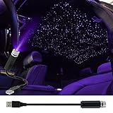 Weinsamkeit LED Auto Decke Starlight, Auto Innen Atmosphäre Licht Mehrere Modi, Plug and Play, Mini Auto Decke Starlight Projection LED-Licht Romantisch Flexible USB Nachtlicht für Auto Zuhause Party