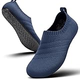 Sosenfer Hausschuhe Damen Herren Leichte hüttenschuhe rutschfest Flache Pantoffeln home cozy slippers Unisex-SHENLAN-38