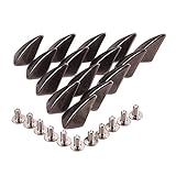 PandaHall 20 Sätze Gunmetal Shark Fin Form Spike Cone Studs Schraube Niet Metall Niet Spikes Schraube zurück für Tasche Hut Schuh Leder Halsband DIY Handwerk Zubehör