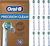 Oral-B Pro Precision Clean Aufsteckbürsten für elektrische Zahnbürste, 12 Stück, Zahnreinigung, X-Borsten, Original Oral-B Zahnbürstenaufsatz, briefkastenfähige Verpackung, Designed in Germany