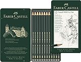 Faber-Castell 119065 - Bleistifte Set Castell 9000 Art, 12 verschiedene Härtegrade 8B - 2H