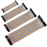 Leloco Dupont Jumper Kabel Set 160PCS, 10/20/30/40cm, Mehrfarbige Jumper Wire mit Dupont Stecker für Arduino, Raspberry Pi & Elektronikprojekte（Männlich zu männlich）