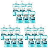 LISTERINE Cool Mint (6 x 500 ml), antibakterielle Mundspülung mit ätherischen Ölen & Minzgeschmack, Mundwasser bekämpft wirksam Bakterien im Mundraum, perfekte Ergänzung zur täglichen Zahnpflege