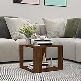 Gecheer Esstisch Couchtisch Sofatisch Wohnzimmertisch,Küchentisch Esszimmertisch Tisch Esszimmer Küche,Kaffeetisch Sofatisch Tisch 40 x 40 x 30 cm (B x T x H),Holzwerkstoff,Braun Eichen-Optik