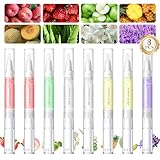 PEACECOLOR 8 Stück Cuticle Oil Pen Öle für Nagelhaut Nagelpflegestift Nagelhaut-Öl-Stift mit Vitaminen, Nagelpflege Nagellack Stift, für die Reparatur von Rissigen und Trockenen Nägeln