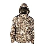 Rivers West wasserdichte Winddichte Camouflage-Fleece-Jagdjacke – Back Country Jacke, Herren, Realtree MAX-5, XX-Large