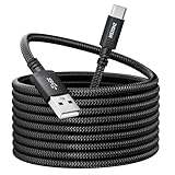 Extra Langes 3M USB C Ladekabel, 3.1A Schnellladekabel, USB anf Typ C Kabel geflochten für PS5 Controller, Samsung Galaxy S10/S9/S8 Plus, Note 10 9 8, LG V30 V20 G6 G5, Moto, LG, HUWEI, Mi9/8,etc