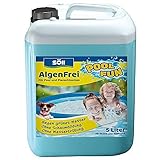 Söll 80465 PoolFun AlgenFrei 5 l - Poolreiniger gegen Algen, Wasserpflege für Pool Planschbecken Kinderpool Swimmingpool Whirlpool