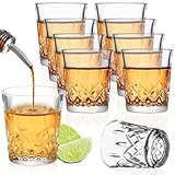 Gucass 5cl Schnapsgläser, Spülmaschinenfest| Bleifreies Glas| 8 Stück Shotgläser mit schwerem boden