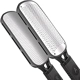 Antonki Hornhauthobel Hornhautentferner Edelstahl - Doppelseitig (Grob & Fein) für Fußpflege, Manuelle Pediküre Hornhautfeile gegen Hornhaut Entfernen am Fuß - Sanft & Schnell, Leicht zu Reinigen