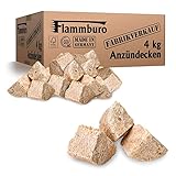 Öko-Anzündecken (4 kg) aus Anzündwolle gepresst, extra viel Wachs, Holzwolle, FSC®-zertifiziertes Produkt, pflanzliches Wachs, ökologische Anzünder, Grillanzünder, Kaminanzünder, Anzündmittel (4kg)