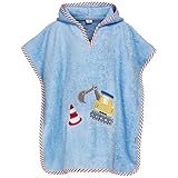 Playshoes Unisex Kinder Bademantel Handtuch Kinder Frottee-poncho Bagger S bis ca. 4 Jahre