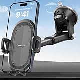 APPS2Car Handyhalterung Auto, 360° Saugnapf Windschutzscheibe & Armaturenbrett Handy Halter für Auto, Universale KFZ Handy Halterung PKW Kompatibel mit iPhone, Samsung & Anderen Smartphones (4.7-6.8')