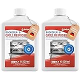 Maxxi Clean | Backofen,- und Grillreiniger extra stark | 2x 500 ml Gel Paste | selbstarbeitender Reiniger und Fettlöser | für Backofen, Herdplatte & Grill | löst Verkrustungen ohne Aufheizen & Gerüche