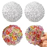 MACULPER 4 Stück Stressball Antistressball mit Geräusch Stress Abbauen Anti Stress Bälle Stressball Erwachsene Für Kinder Geburtstag Geschenke ADHD Autismus