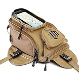 ILM Motorrad Tankrucksack-Oxford Sattel Marron Motorrad Tasche mit größerem Fenster