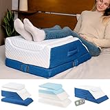 Ritalia VENENKISSEN BEINKISSEN HOCHLAGERUNG: Ergonomisches Kissen für die Beinhebung mit 3 Höhen, ideal für Lymphdrainage - Lagerungskissen für Beine bei Varizen
