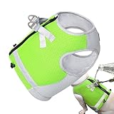 Kühlgeschirr für Hunde, 3-lagig, kühlender Stoff, bequeme Welpenwesten mit reflektierenden Streifen und verstellbarer Schnalle für Sommer, Wandern, Training