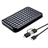 Tianken Externe Festplatte, 500 GB, ultradünn, 6,3 cm (2,5 Zoll), USB 3.0, HDD-Speicher für PC, Mac, Laptop, PS4, PS5, Xbox One