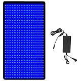 Jitesy 360 LED Solarium für Zuhause für Ganzkörper-Bräunung, 100x60cm Bräunungspad mit 460nm & 490nm Dual-Wellenlängen, 5 Helligkeitsstufen, 3 Modi (Dauerlicht/10Hz/40Hz), Wand- und Bodenmontage