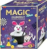 Kosmos ‎694302 Magic Junior Zauberhut, Lerne einfach 25 Zaubertricks und Illusionen, Zauberkasten für Kinder ab 6 Jahre mit Zauberstab und vielen weiteren Utensilien