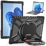 Schutzhülle für Microsoft Surface Pro 9, 33 cm (13 Zoll), mit drehbarem Ständer, kompatibel mit Typ-Cover-Tastatur mit Ständer, stoßfest, robust, stoßfest, stoßfest, stoßfest, stoßfest, stoßfest