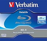 VERBATIM DataLife BD-R BD-R 25GB 1Stück(e) – Blanko-Disks (BD-R, 120 mm, 25 GB, 6 x, Schmuckschatulle, 1 Stück (S))