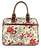 Oilily Tropical Birds Office Bag Cream-White