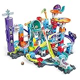 VTech Marble Rush - Space Magnetic Set XL300 E – Interaktive Murmelbahn mit spannenden Bahnelementen, verschiedenen Aufbaumöglichkeiten und Licht- und Soundeffekten – Für Kinder von 4-12 Jahren