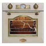 Kaiser Empire EH 6355 Elfenbein Exklusiver Nostalgie Backofen 60 cm • Selbstreinigender Elektrobackofen 67L • Einbau-Backofen mit Drehspieß, Heißluft, Grill • Retro Design mit modernster Technologie