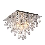 M2 OUTLET Deckenleuchte CRIS 10145 Ø32CM Chrom pol., klar mit Besätzen