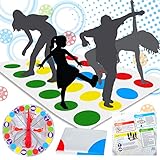 Twister Spiel für Kinder & Erwachsen, Bodenspiel mit Spielmatte, Outdoor Spiele für Kinder, Kindergeburtstag Lustiges Spiele Spielzeug, Geschicklichkeitsspiel für Jungen und mädchen ab 6 Jahre