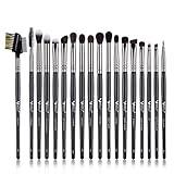 BEILI 18pcs Lidschatten Pinselset Augen Make-up Pinsel Augenpinsel Set Concealer Contouring Blending Brush für Lidschatten,Augenbraue, Eyeliner, Blending Schwarz