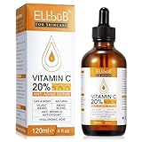 Vitamin C Serum mit Hyaluronsäure für Gesicht & Hyaluron - Gesichts serum Vitamin C Vegan Anti-Aging Gesichtsserum