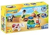 PLAYMOBIL 1.2.3 71158 Spielspaß auf dem Bauernhof, Lernspielzeug & Motorikspielzeug für Kleinkinder, Erstes Spielzeug für Kinder ab 1,5 bis 4 Jahre