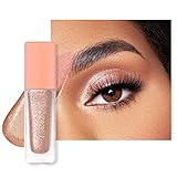 Oulac Flüssiger Lidschatten Glitzer Metallic Lidschatten zum Aufhellen der Augen| Liquid Eyeliner mit Funkeln Glitzer Finish Glattes Schimmer Augen Make-up| Vegan& Cruelty-Free, 5.4g (04)