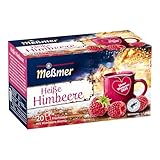 Meßmer Heiße Himbeere | Früchtetee mit Himbeer-Aroma | 20 Teebeutel | fruchtig & süß | ideal für kalte Tage
