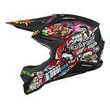 O'NEAL | Motocross-Helm | MX Enduro Motorrad | ABS-Schale, , Lüftungsöffnungen für optimale Belüftung & Kühlung | 3SRS Helmet Crank 2.0 | Erwachsene | Multi | Größe M