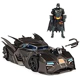 DC Comics Batman Offroad Batmobile mit Fanghaken-Katapult und Gitter-Zelle im Heck, inkl. 10-cm Batman Figur, für Superheldenfans ab 4 Jahren