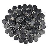 FST (100er Pack) EM 125KHz EM4100 Schlüsselanhänger RFID-Zugangskontrollkarten Nähe TK4100 Schlüsselanhänger Smart ID Keycard (Black)