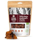 Chaga Health Chaga Pilz Brocken Bio - Wild geerntete Chaga Pilze aus estnischen Bio-Wäldern. Chaga Brocken mit vielen Antioxidantien für Chaga Tee Bio und Chaga Coffee (100 g)