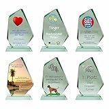 JSSC Neugart GmbH Glaspokal, Glastrophäe, Glasfels aus Jadeglas (Text+Logo farbig, 220x150mm)